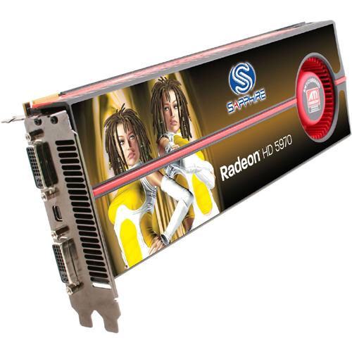 21165-00-51R Sapphire Radeon HD5970 Graphics Card PCI Express 2.1 x16 2GB GDDR5 SDRAM 2560 x 1600 CrossFireX