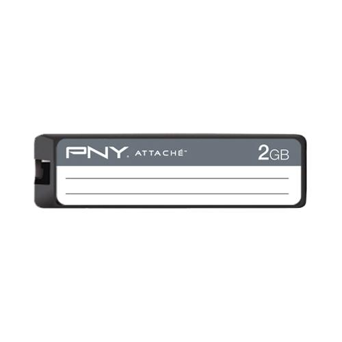 P-FD2GBX2/GRYBTS-EF PNY Label Attache 2GB USB 2.0 Flash Drive (Gray) (2-Pack)