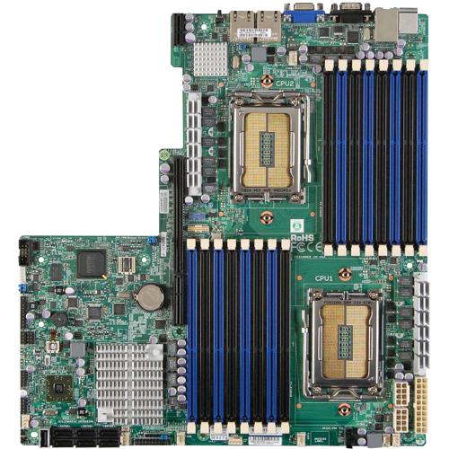 H8DGU-O SuperMicro Socket G34 AMD SR5670 + SP5100 Chipset AMD Opteron 6100 Series Processors Support DDR3 16x DIMM 6x SATA2 3.0Gb/s E-ATX Motherboard (Refurbished)