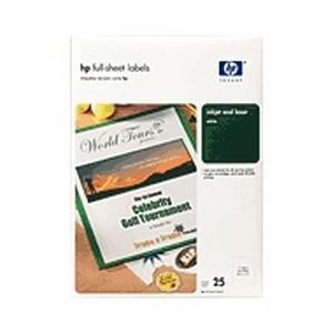 Q2551A HP Full-sheet Address Labels 8.50-inch Width x 11-inch Length 100 Sheet Laser, Laser White (Refurbished)