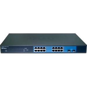 TEG-160WS TRENDnet 16-Ports RJ-45 10/100/1000Mbps Gigabit Smart Switch (Refurbished)