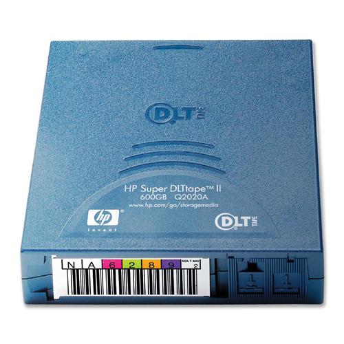 Q2020A HP Super DLTtape II Tape Cartridge Super DLTtape II 300GB Native / 600GB Compressed 2066 ft Tape Length (Refurbished)