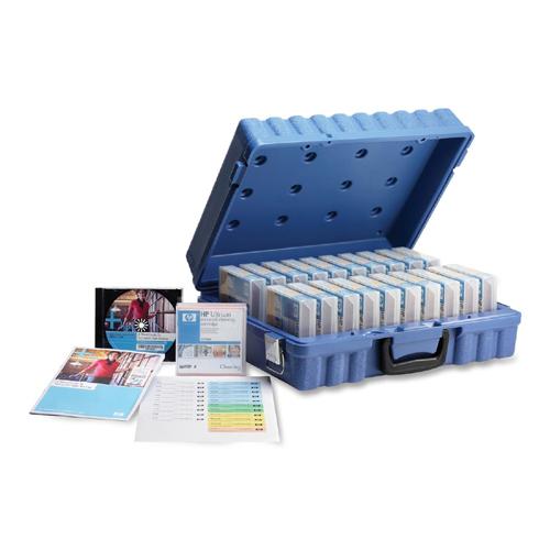 C8014A HP Ultrium2 400GB Storage Media Kit W/20X Cartridge/Label/1X Clean/Case (Refurbished)