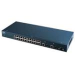 GS2024 Zyxel Gs 202424pt Geth Switch W/ Two Fiber Ports (Refurbished)
