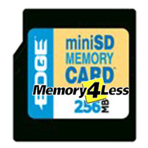 PE200244 Edge Memory 256MB miniSD Flash Memory Card