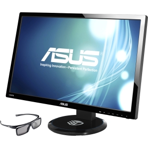 VG27AH Asus 27" 3D LED LCD Monitor 16:9 5 ms Adjustable Display Angle 1920 x 1080 16.7 Million Colors 250 Nit 80,000,000:1 Speakers DVI HDMI VGA Black ErP, Energy Star, J-Moss (Japanese RoHS), RoHS, WEEE (Refurbished)