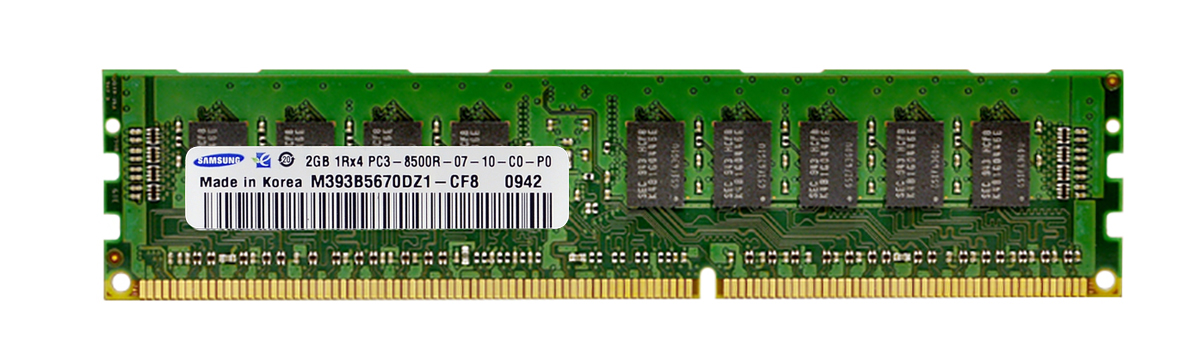 3D-15D369R17594-2G 2GB Module DDR3 PC3-8500 CL=7 Registered ECC w/Parity DDR3-1066 Single Rank 1.5V 256Meg x 72 for ASUS RS924A-E6/RS8 Server n/a