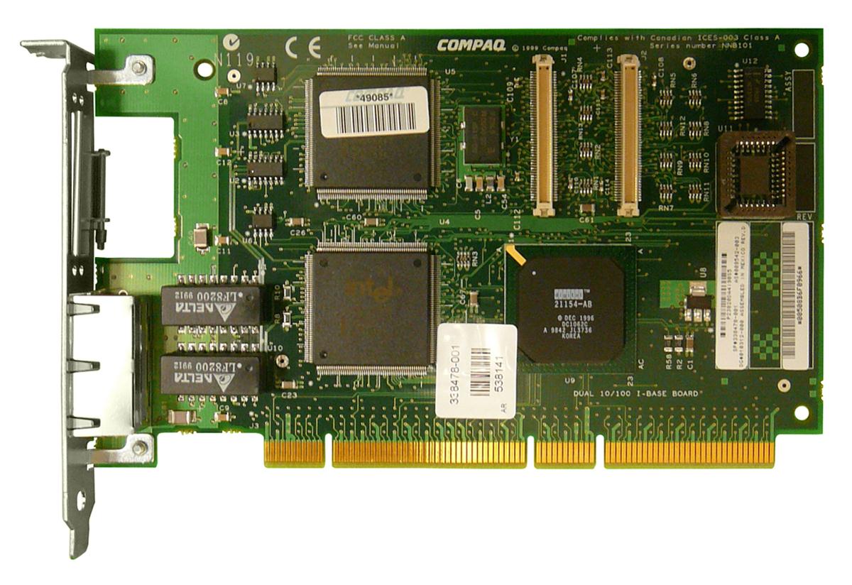 009542-003 HP Dual-Ports RJ-45 100Mbps 10Base-T/100Base-TX Fast Ethernet PCI Network Adapter