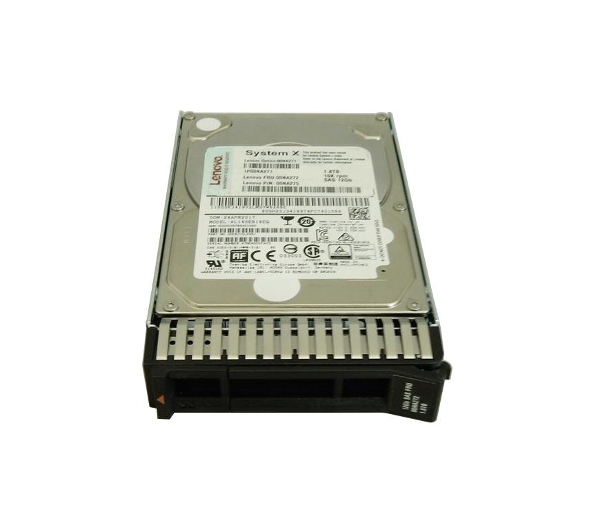 00NA271 Lenovo 1.8TB 10000RPM SAS 12Gbps Hot Swap (512e) 2.5-inch Internal Hard Drive for System x3550 M5