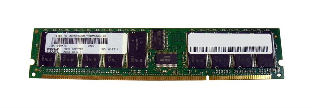 00P5769 IBM 4GB Kit (4 X 1GB) PC2100 DDR-266MHz Registered ECC CL2.5 208-Pin DIMM 2.5V Memory