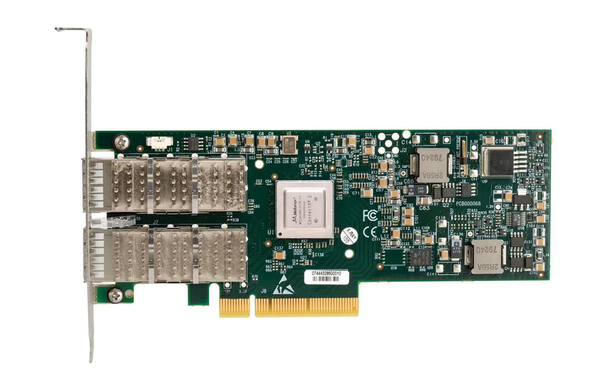 00W0040 IBM ConnectX-3 Dual-Ports QSFP 40Gbps/FDR14 Gigabit Ethernet Half PCI Express x8 VPI HCA Network Adapter by Mellanox