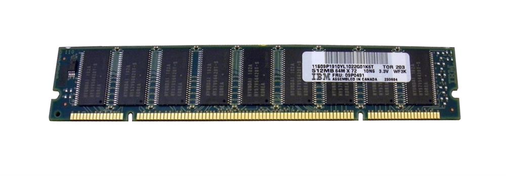 09P0491 IBM 512MB PC100 100MHz ECC CL2 200-Pin DIMM Memory Module for eServer pSeries RS6000