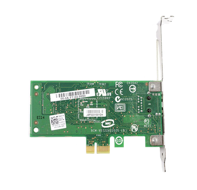0XK104 Dell Broadcom 5722 Single-Port 1Gbps PCI Express x1 Gigabit Ethernet Network Interface Card