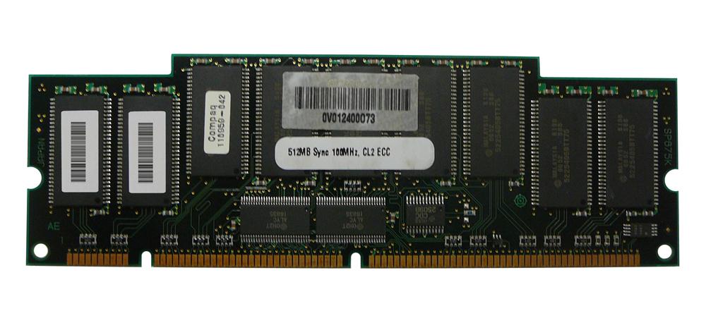 110959-042 HP 512MB PC100 100MHz ECC Registered CL3 168-Pin DIMM Memory Module