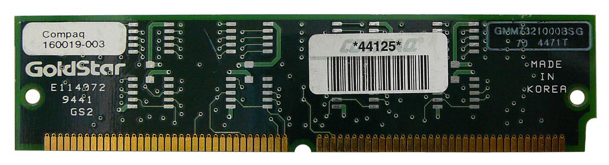 160019-003 Compaq 4MB 70ns Fast Page SIMM Memory Module