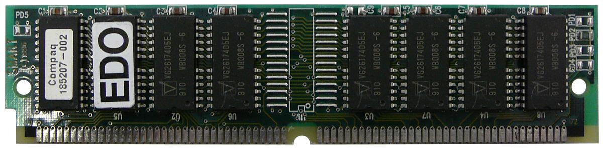 185207-002 Compaq 64MB Kit (2 X 32MB) EDO 60ns 72-Pin SIMM Memory
