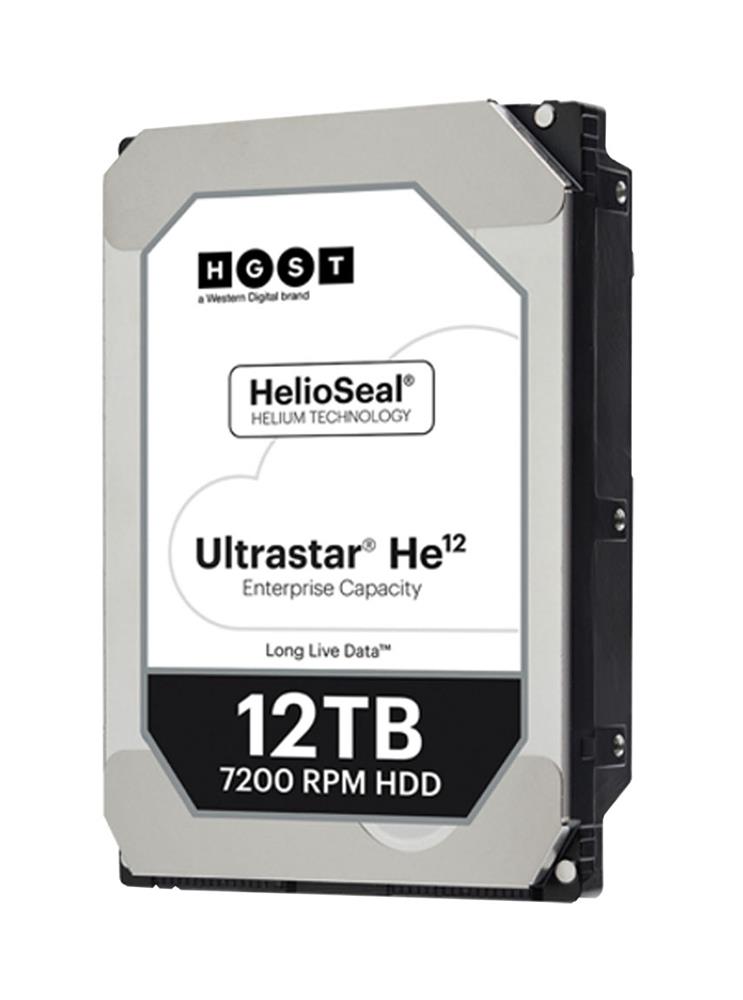 1EX0353 HGST Hitachi Ultrastar He12 12TB 7200RPM SAS 12Gbps 256MB Cache (TCG / 512e) 3.5-inch Internal Hard Drive with Carrier (12-Pack) for 4U60 G2 Storage Enclosure