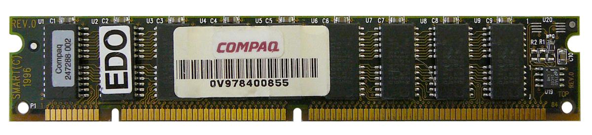 247288-002 Compaq 32MB EDO 60ns DIMM Memory Module for Proliant 800 / 850 and Professional Workstation 5000