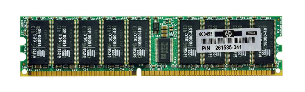 261585-041 HP 1GB PC2100 DDR-266MHz Registered ECC CL2.5 184-Pin DIMM 2.5V Memory Module for ProLiant DL380 / DL360 / ML370 G3 Server