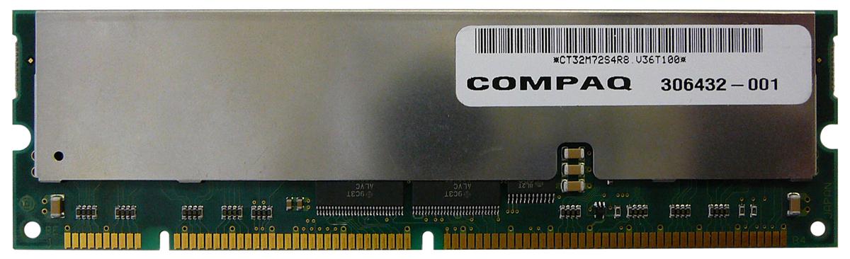 306432-001 HP 256MB PC100 100MHz ECC Registered CL3 168-Pin DIMM Memory Module
