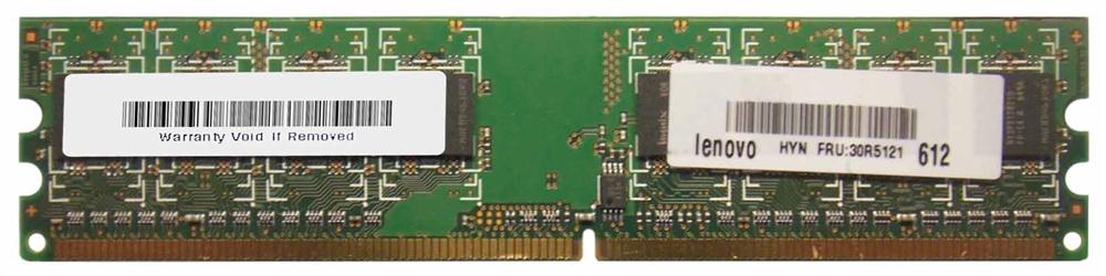 30R5121 IBM 512MB PC2-4200 DDR2-533MHz non-ECC Unbuffered CL4 240-Pin DIMM Memory Module