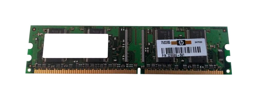 326666-041 Compaq 128MB PC3200 DDR-400MHz non-ECC Unbuffered CL3 184-Pin DIMM Memory Module