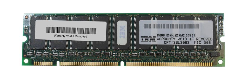 33L3083 Lenovo 256MB PC133 133MHz ECC Unbuffered CL3 168-Pin DIMM Memory Module