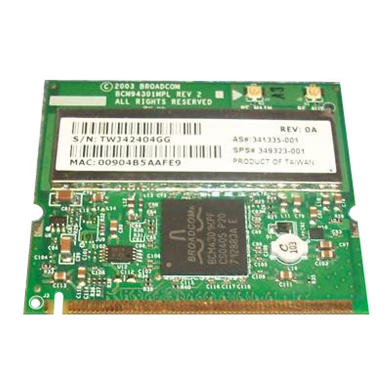 341335R-001 HP Mini PCI 54G WiFi 802.11b/g Wireless LAN (WLAN) Network Interface Card for HP NX9010 Notebook