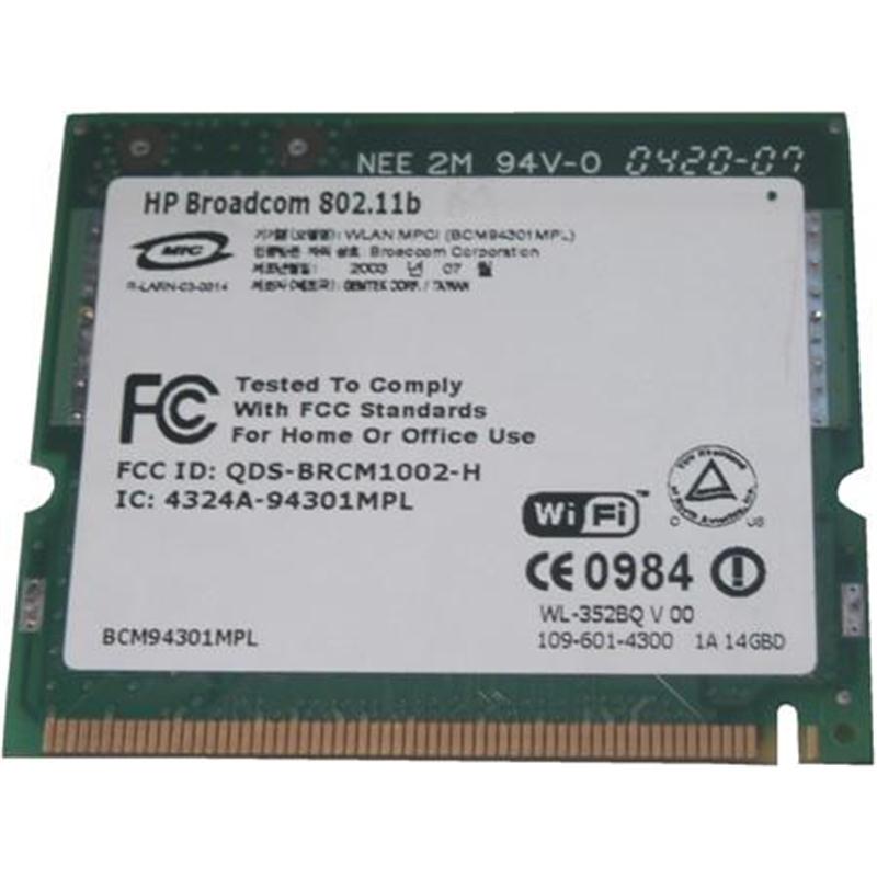 345641R-001 HP Mini PCI IEEE 11MBps 802.11b Wireless LAN (WLAN) Network Interface Card