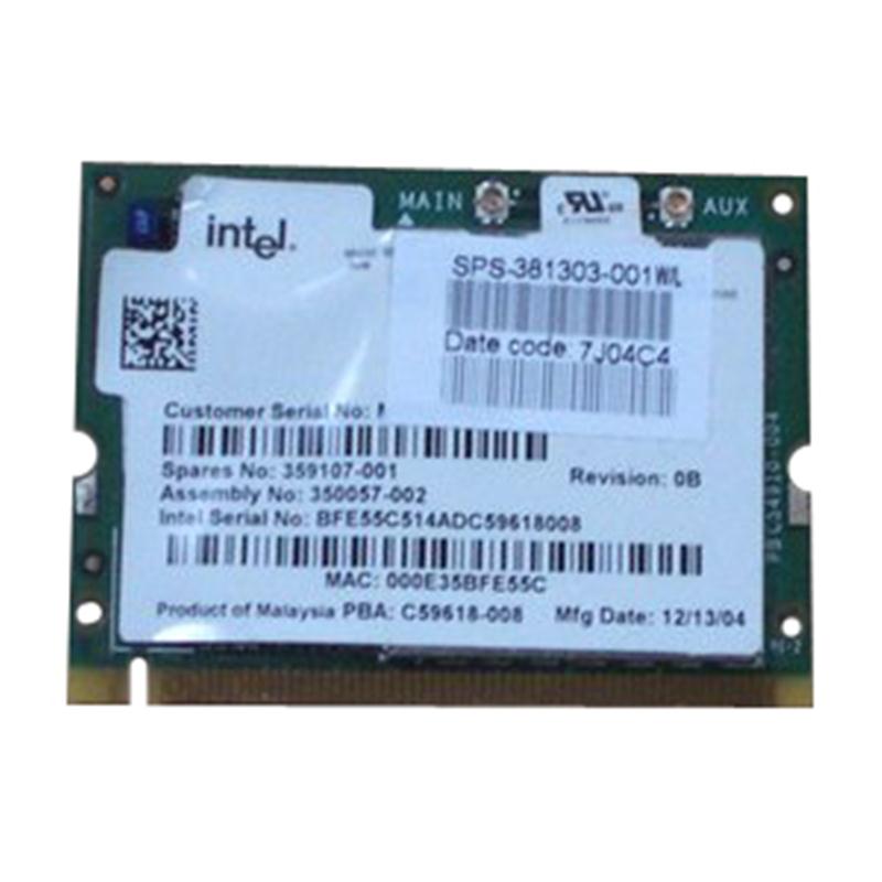 359107-001 HP 11Mbps IEEE 802.11a/b/g Mini PCI WLAN Wireless Network Card 