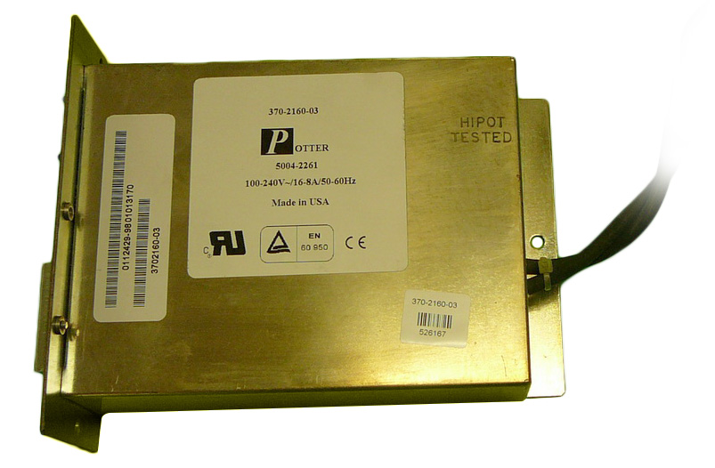 370-2160-03 Sun Enterprise E450 100-240VAC 16.8A 50-60Hz AC Line Filter Module