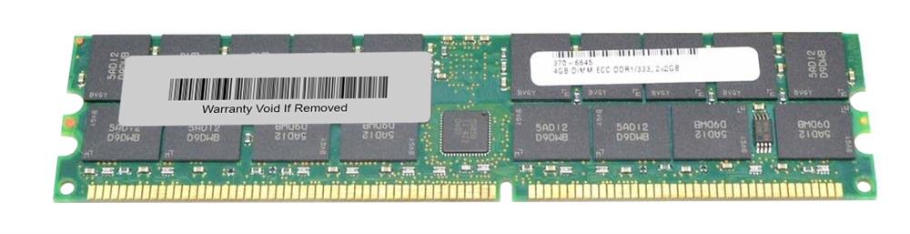 370-6645 Sun 2GB PC2700 DDR-333MHz Registered ECC CL2.5 184-Pin DIMM 2.5V Memory Module