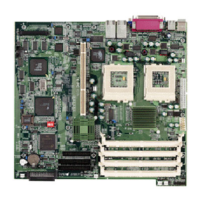 370DER SuperMicro Dual Socket FcPGA370 Intel Pentium III Processors Support SDRAM 4x DIMM ATX Motherboard (Refurbished)