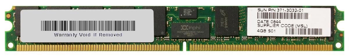 371-3032-01 Sun 4GB PC2-5300 DDR2-667MHz ECC Registered CL5 240-Pin DIMM Dual Rank Very Low Profile (VLP) Memory Module