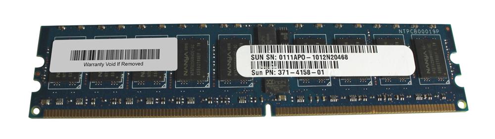 371-4158-01 Sun 2GB PC2-5300 DDR2-667MHz ECC Registered CL5 240-Pin DIMM Single Rank Memory Module