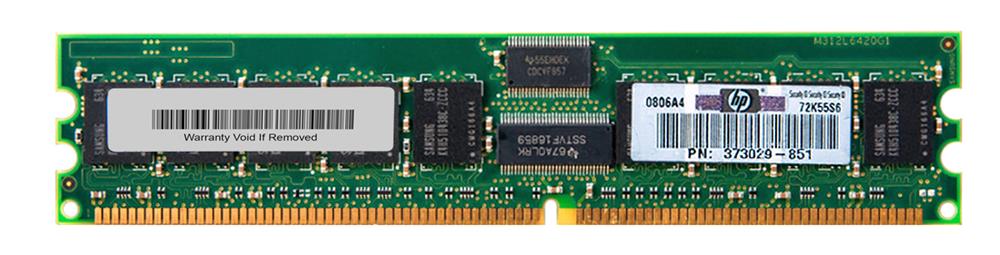 373029-851 HP 1GB PC3200 DDR-400MHz Registered ECC CL3 184-Pin DIMM 2.5V Memory Module for ProLiant Servers