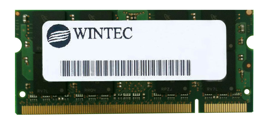 380128281B Wintec 512MB PC2-6400 DDR2-800MHz non-ECC Unbuffered CL6 200-Pin SoDimm Memory Module