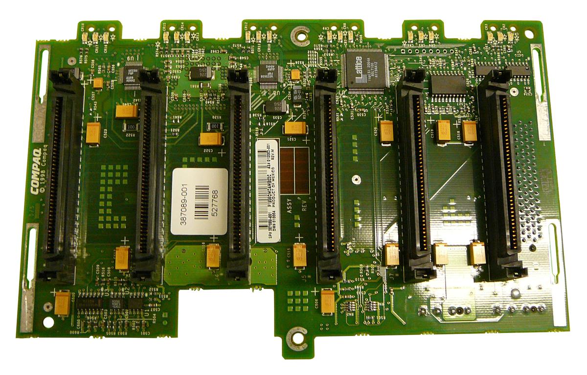 387089-001 Compaq 6-bay SCSI Wide Ultra2 LVD Hot Pluggable Drive Cage Assembly for ProLiant 1600 Server