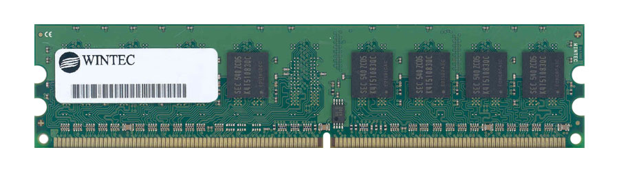 39128284C Wintec 512MB PC2-6400 DDR2-800MHz non-ECC Unbuffered CL5 240-Pin DIMM Single Rank Memory ModuleAAMfr P/N