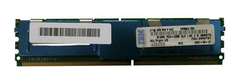 39M5781 IBM 512MB PC2-5300 DDR2-667MHz ECC Fully Buffered CL5 240-Pin DIMM Single Rank Memory Module
