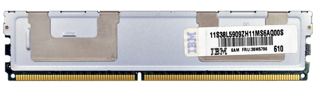 39M5796 IBM Chipkill 4GB PC2-5300 DDR2-667MHz ECC Fully Buffered CL5 240-Pin DIMM Dual Rank Memory Module