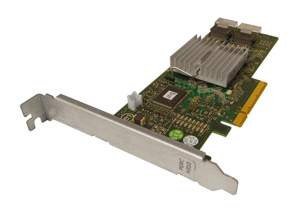 3P0R3 Dell PERC H310 8-Port SAS 6Gbps / SATA 6Gbps PCI Express 2.0 x8 0/1/5/10 RAID Controller Card