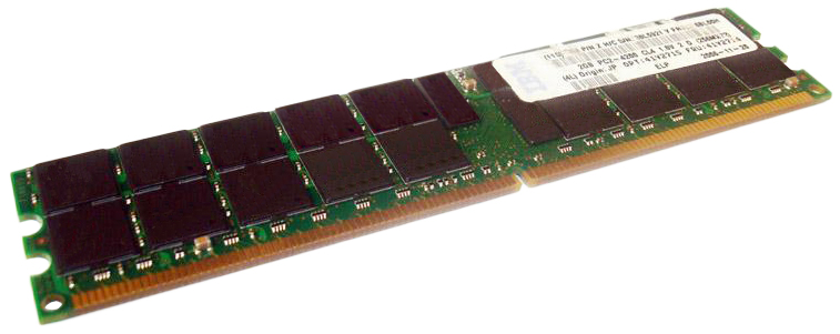 41Y2714 IBM 2GB PC2-4200 DDR2-533MHz ECC Registered CL4 240-Pin DIMM Dual Rank Memory Module
