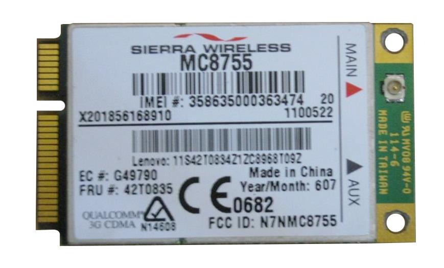 42T0835 IBM Sierra Wireless MC8755 Mini-PCI Express Card