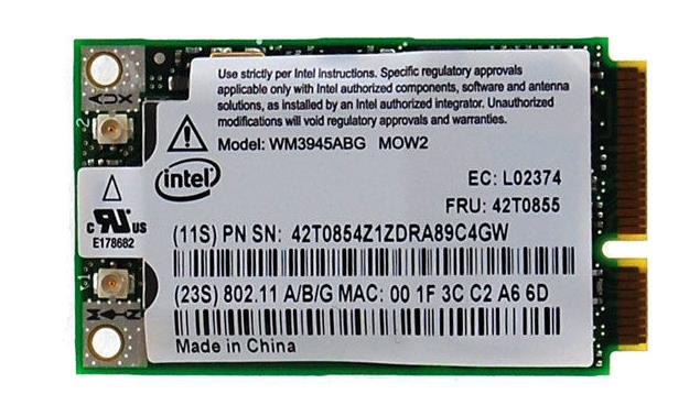 42T0855 IBM Lenovo Pro Wireless 3945ABG Mini-PCI Express Adapter by Intel