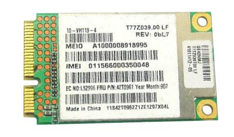 42T0961-US-06 Lenovo Wireless UNDP Broadband PCI Express Card