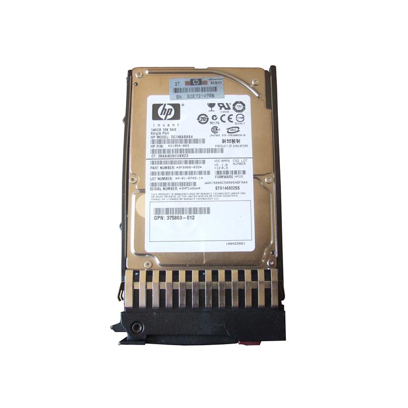 431958-B21 HP 146GB 10000RPM SAS 3Gbps Hot Swap 2.5-inch Internal Hard Drive