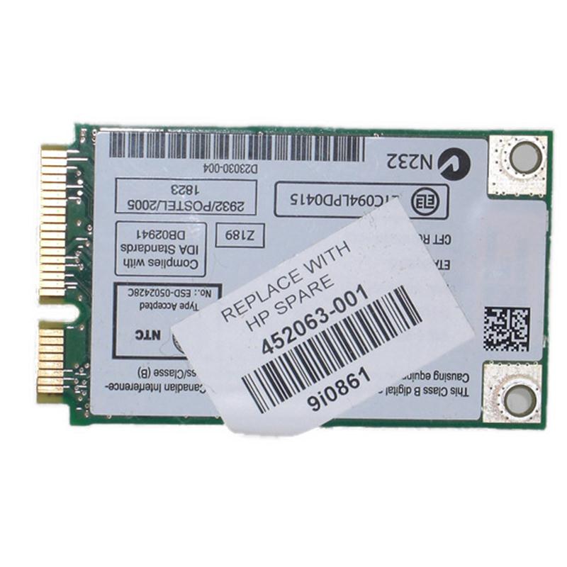 452063R-001 HP Mini PCI-Express 54G WiFi 802.11a/b/g Wireless LAN (WLAN) Network Interface Card