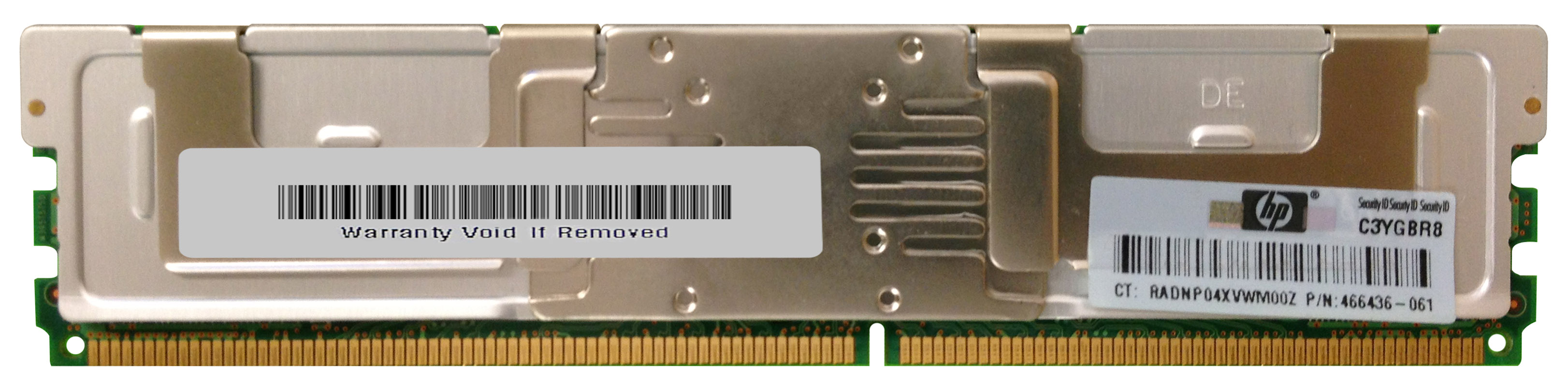 466436-061 HP 4GB PC2-5300 DDR2-667MHz ECC Fully Buffered CL5 240-Pin DIMM Dual Rank Memory Module