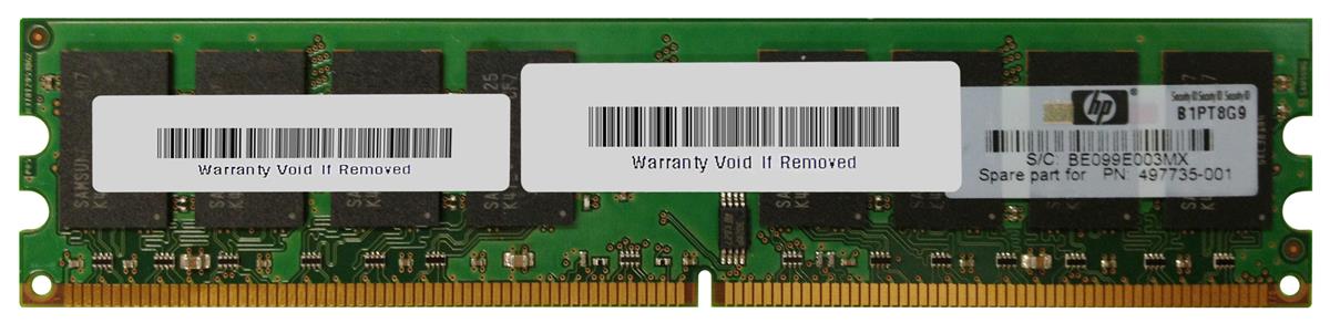 497735-001 HP 4GB PC2-6400 DDR2-800MHz non-ECC Unbuffered CL6 240-Pin DIMM Memory Module